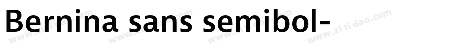Bernina sans semibol字体转换